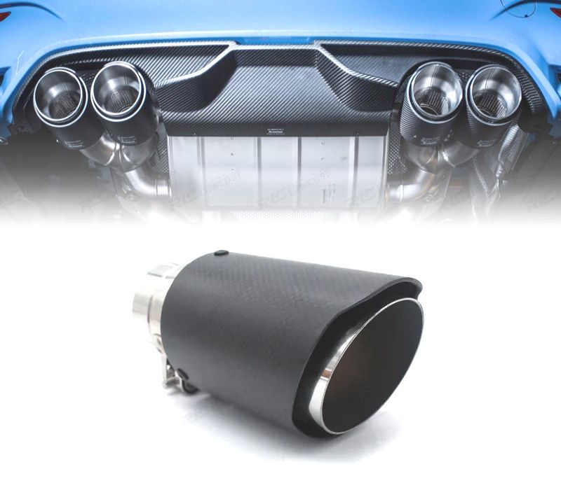 PONTEIRA DE ESCAPE CARBONO UNIVERSAL TIPO AKRAPOVIC 63MM