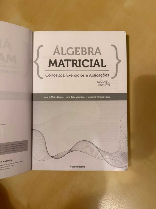 Álgebra Matricial- Ana M. Castro, Ana Júlia Viamonte, António V. Sousa