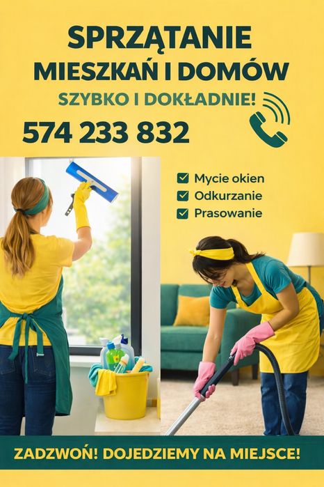 Sprzątanie mieszkań i domów