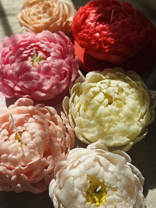 Vela Flor Peónia