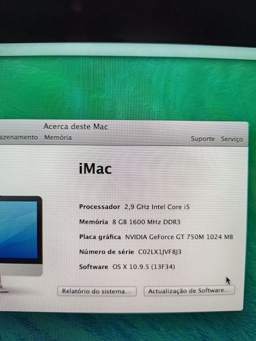 Apple iMac 21.5 polegadas (Finais de 2013) – Excelente Estado
