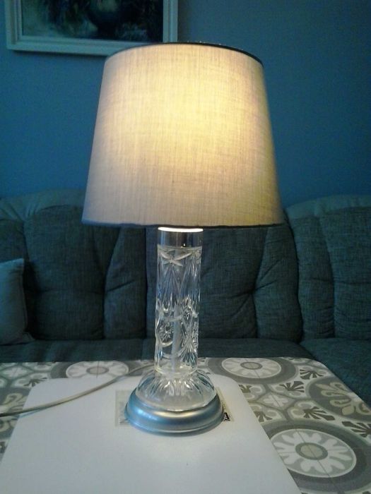 Lampy z abażurem metal + szkło