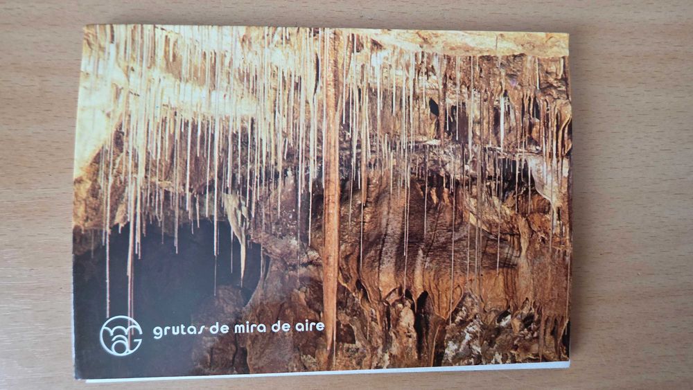 6 postais das grutas de Mira de Aire