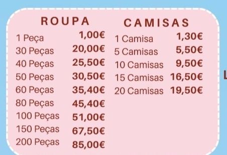 Passo a sua roupa a ferro