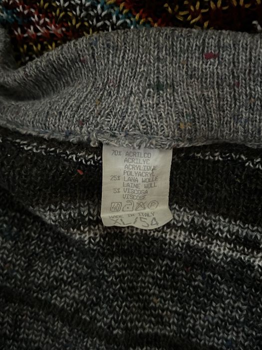 Vintage Sweter Made In Italy z wzorami Fair Isle Retro