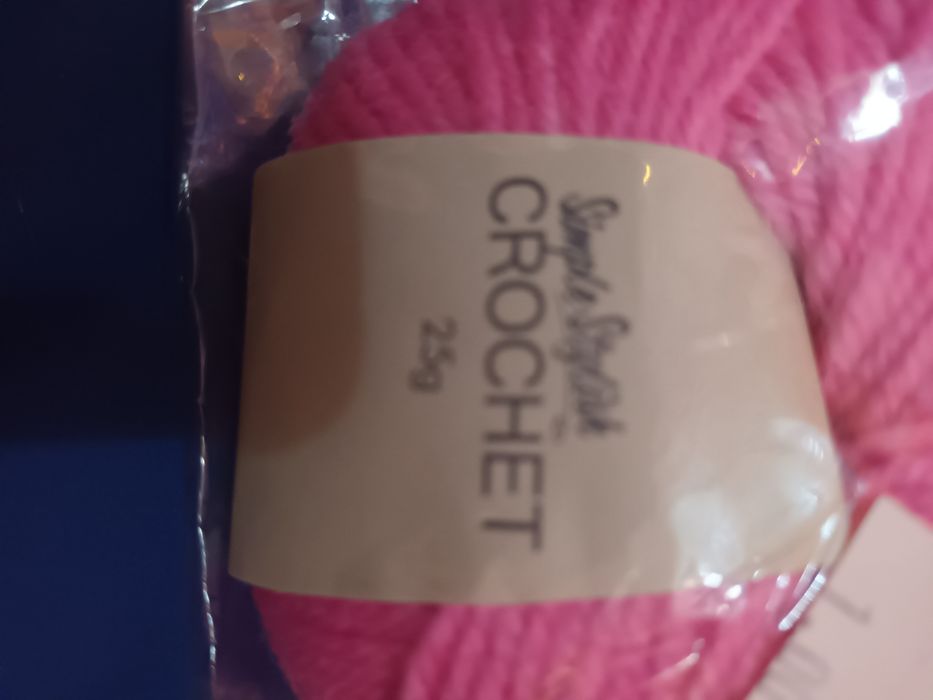 Włóczka różowa..