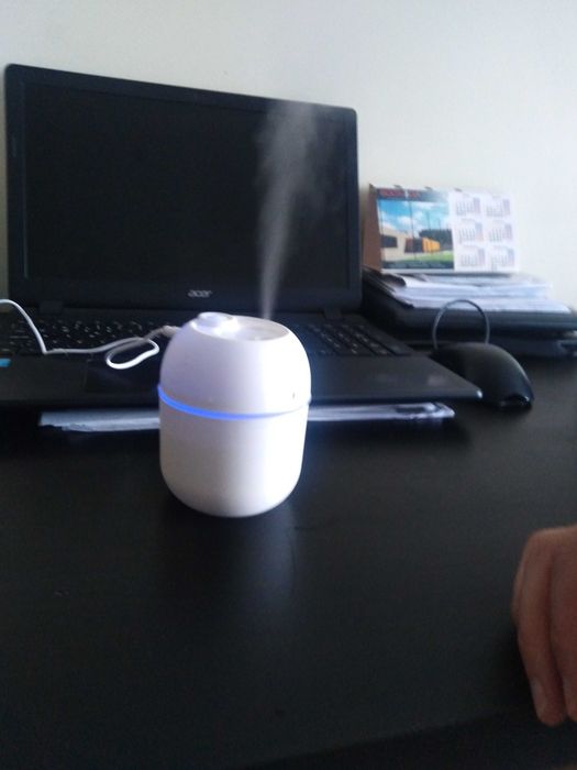 HUMIDIFICADOR com Luz LED para purificar o AR (NOVO) ligação USB