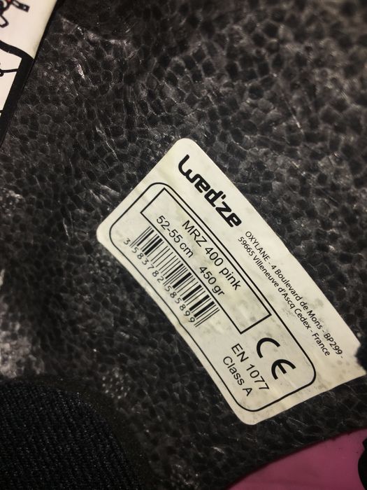 Rozowy kask narciarski snowboard  Wedze r. 52-55 cm