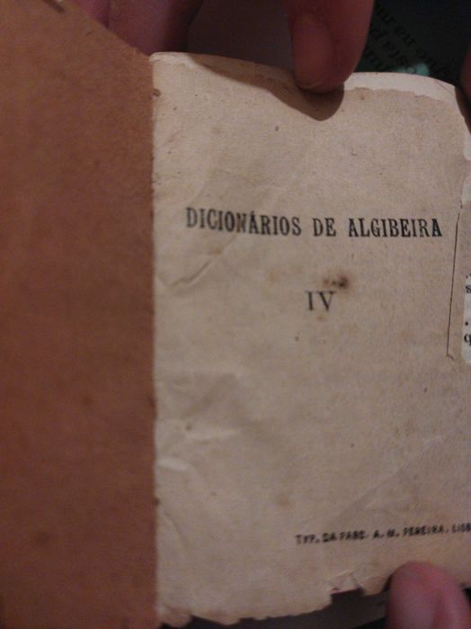 Mini dicionário de bolso de 1918