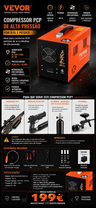Compressor PCP. 199€. Oportunidade
