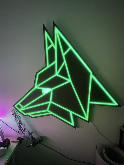 Logo neon lobo RGB