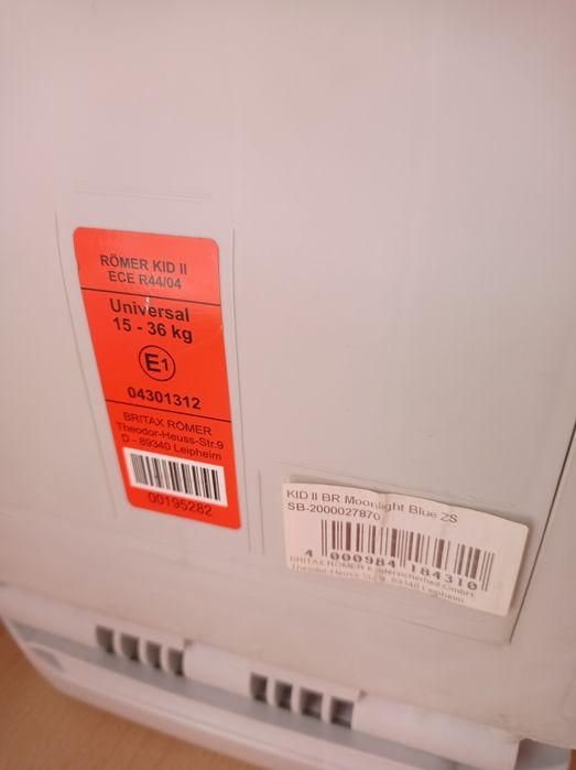 Cadeira Auto Britax Römer Kid II 15-36kg