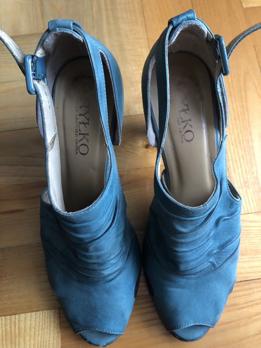 Półbuty Ryłko turkusowe 37,5