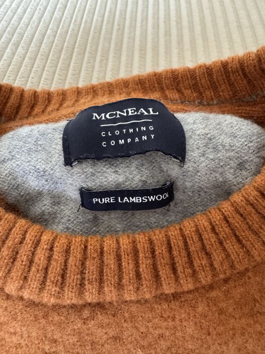 Sweter Mc Neal z wełny jagnięcej, S, kolor pomarańczowo-ceglany