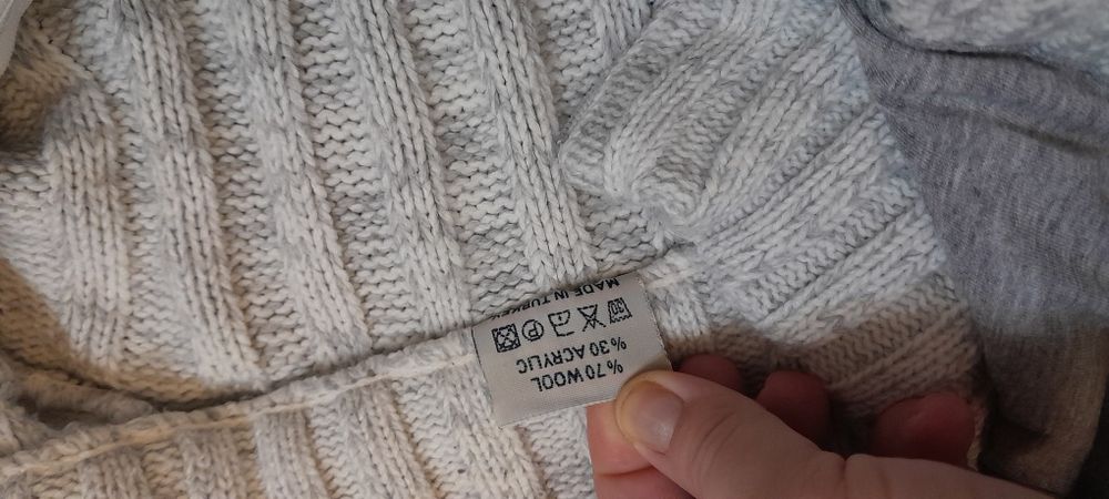 Sweter męski wełniany xl