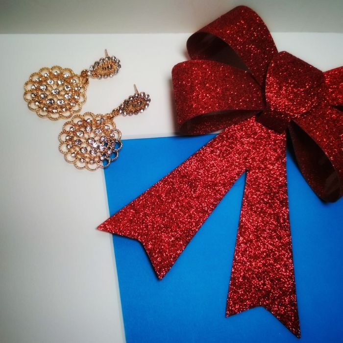 Kolczyki złote mandala rozeta