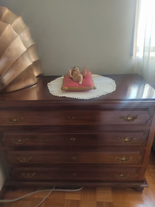 Mobília de quarto de casal com colchão