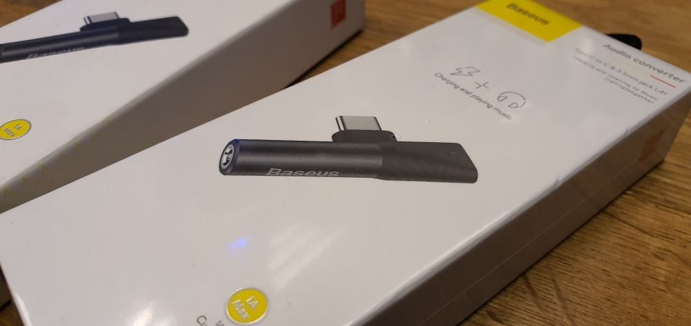 Smartphone audioadapter typ C jack baseus
