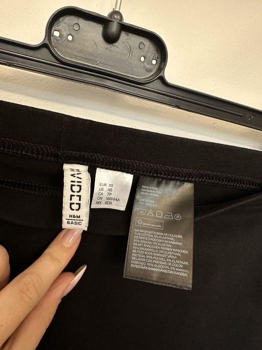 Bawełniana krótka spódnica H&M r.34