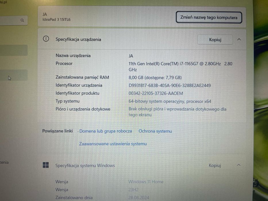 Lenovo IdeaTab 15ITL6 i7-11gen/500GB/8GB/GwProd 6MC!