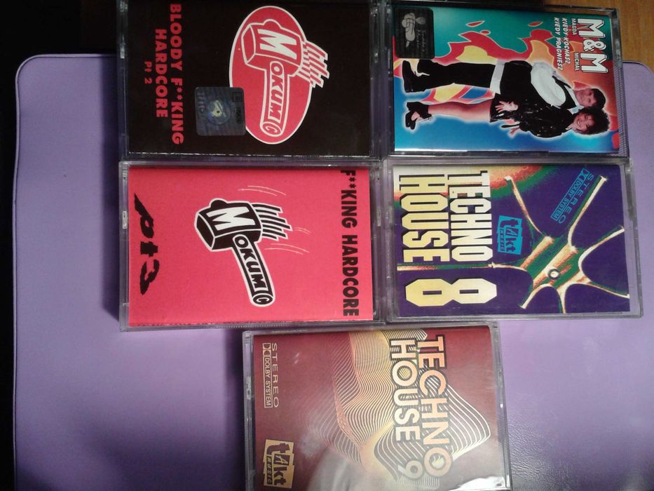 Kaseta magnetofonowa King Hardcore , Techno House , M & M , 5 sztuk
