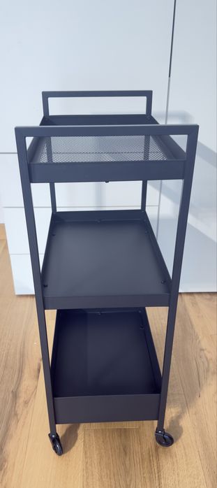 NISSAFORS wózek czarny 50,5x30x83cm Ikea