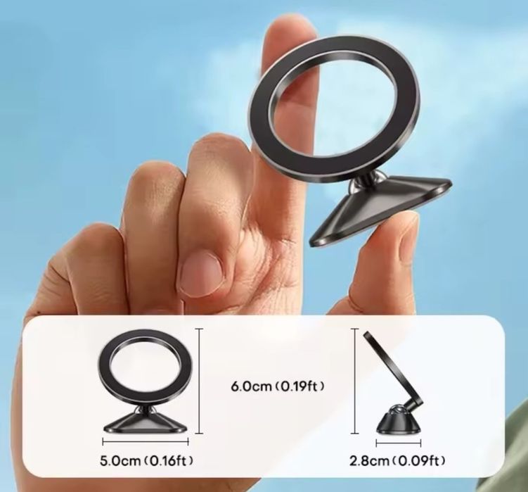 Mini Suporte Magnético de Telemóvel para Painel do Carro - Novo
