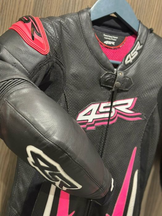 Kombinezon skórzany 4SR RR  Lady Pink roz. 34