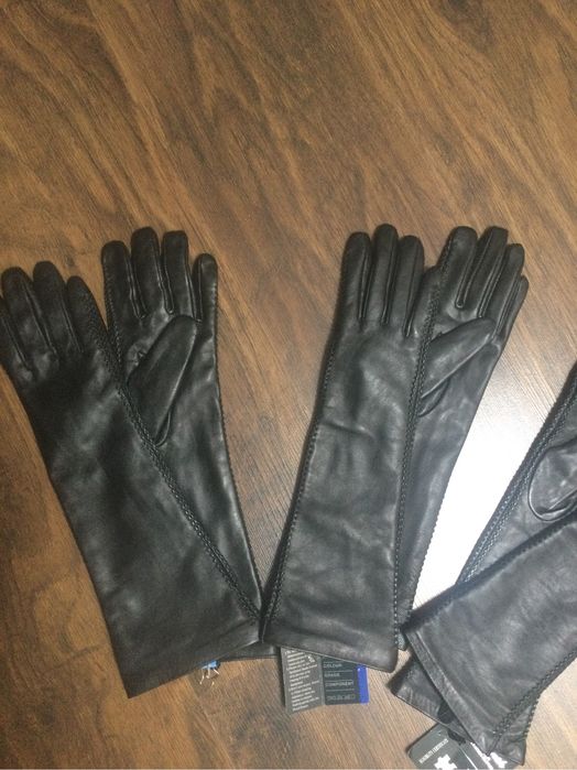Шкіряні перчатки 3/4