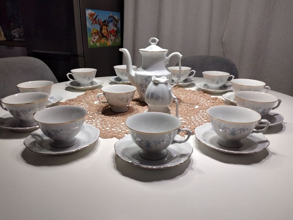 Porcelanowy serwis do kawy Prl