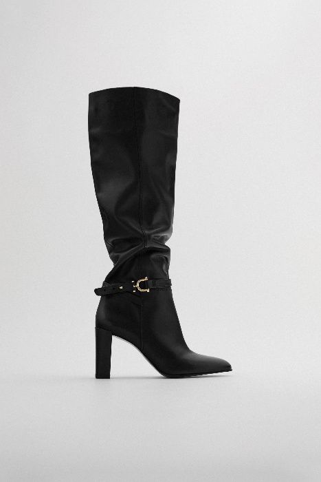 ZARA SUPERLuksusowe SKÓRZANE KOZAKI 38 500 zł nowe