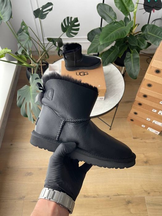 Уггі UGG Bailey Bow Mini Leather (36-40)