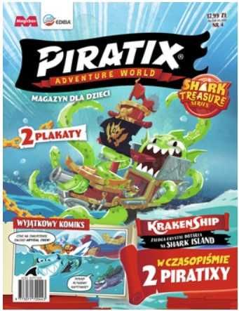 Gazetka magazyn czasopismo PIRATIX numery 1-10 + figurki Piratix Magicbox