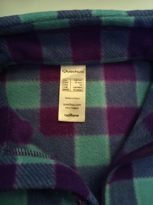 Camisola polar Quechua 10 anos