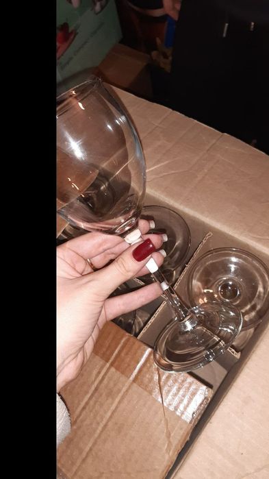 Бокали під вино 12шт в ящику, під коньяк та горілку