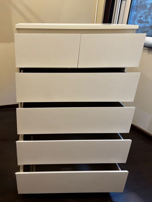 Cómoda Branca 6 gavetas