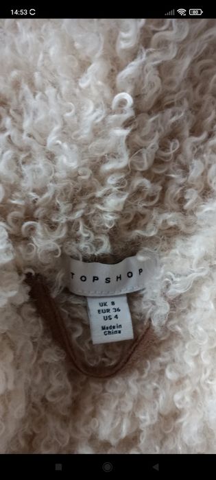 Kurtka, płaszcz z kożuszkiem Topshop