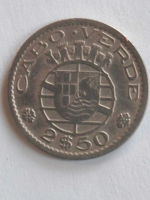 Moedas de colecção - 2$50 de Cabo verde de 1953