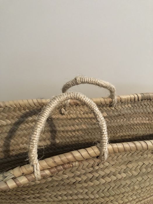 Cesto de vime decoração