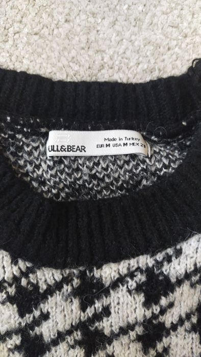 Sweter Pułk&Bear pepitka krótszy krój M