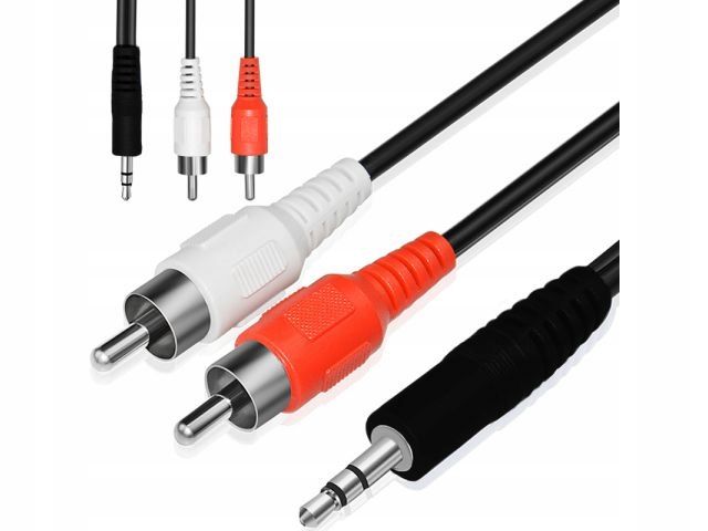 Kabel Adapter Audio Minijack 3,5mm Na Wtyki Cinch 1,5m