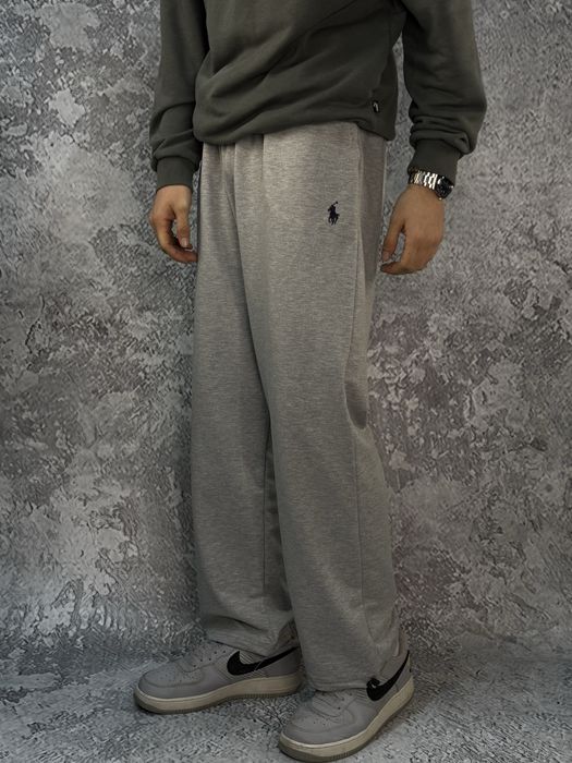 Штаны Polo Ralph Lauren черные мужские широкие штани Поло Ральф Лоурен