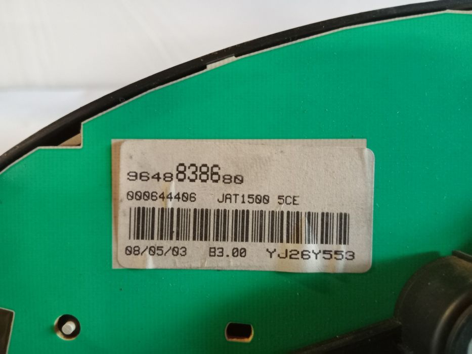 Quadrante Peugeot 206 1.6 gti ano 2002 1 ficha