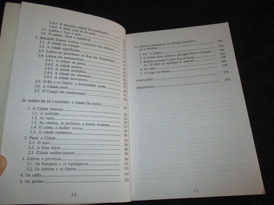 Livro A Cidade em Autores do Primeiro Modernismo Pessoa Almada