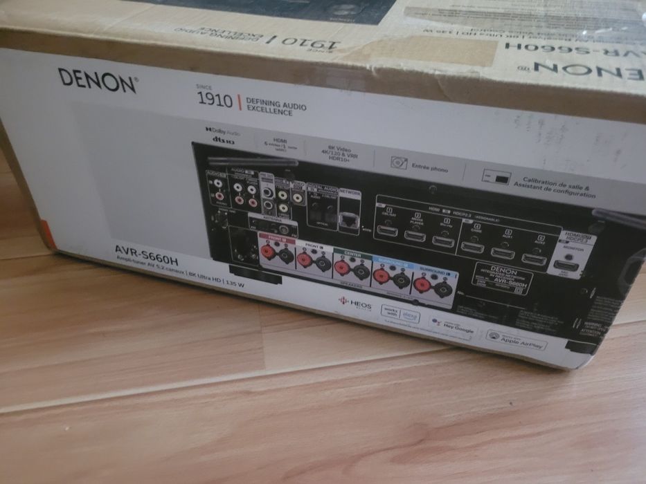 DENON AVR-S660H amplituner 5.2 WIFI HEOS 8K FLAC