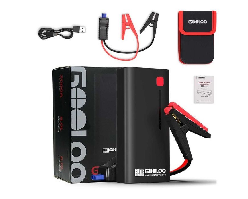 MOCNY BOOSTER urządzenie rozruchowe powerbank akumulator starter 2500A