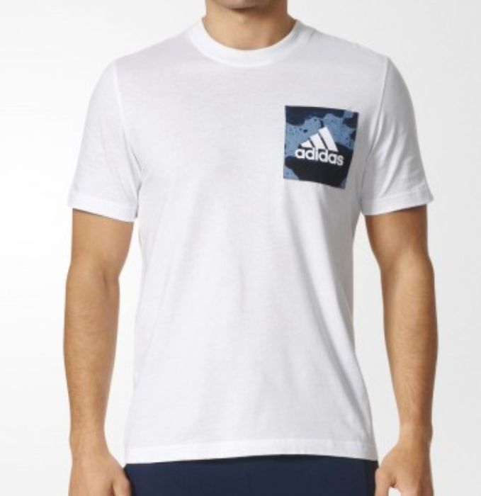 Adidas koszulka sportowa krótki rękaw męska L