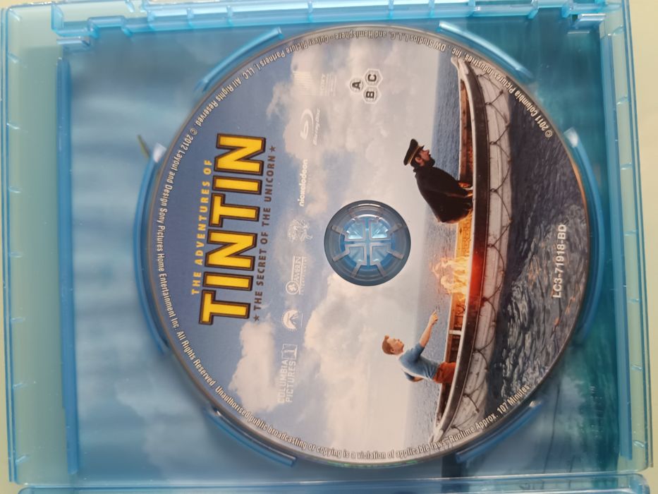 Blu-ray Tintim o segredo de licorne