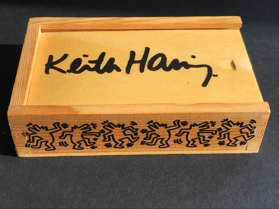 Caixa de madeira "Keith Haring"