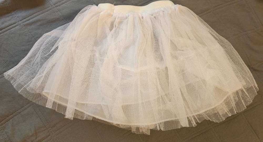 Підъ'юбник дитячий пишний, два шари жорсткої сітки, та подвійна рюша